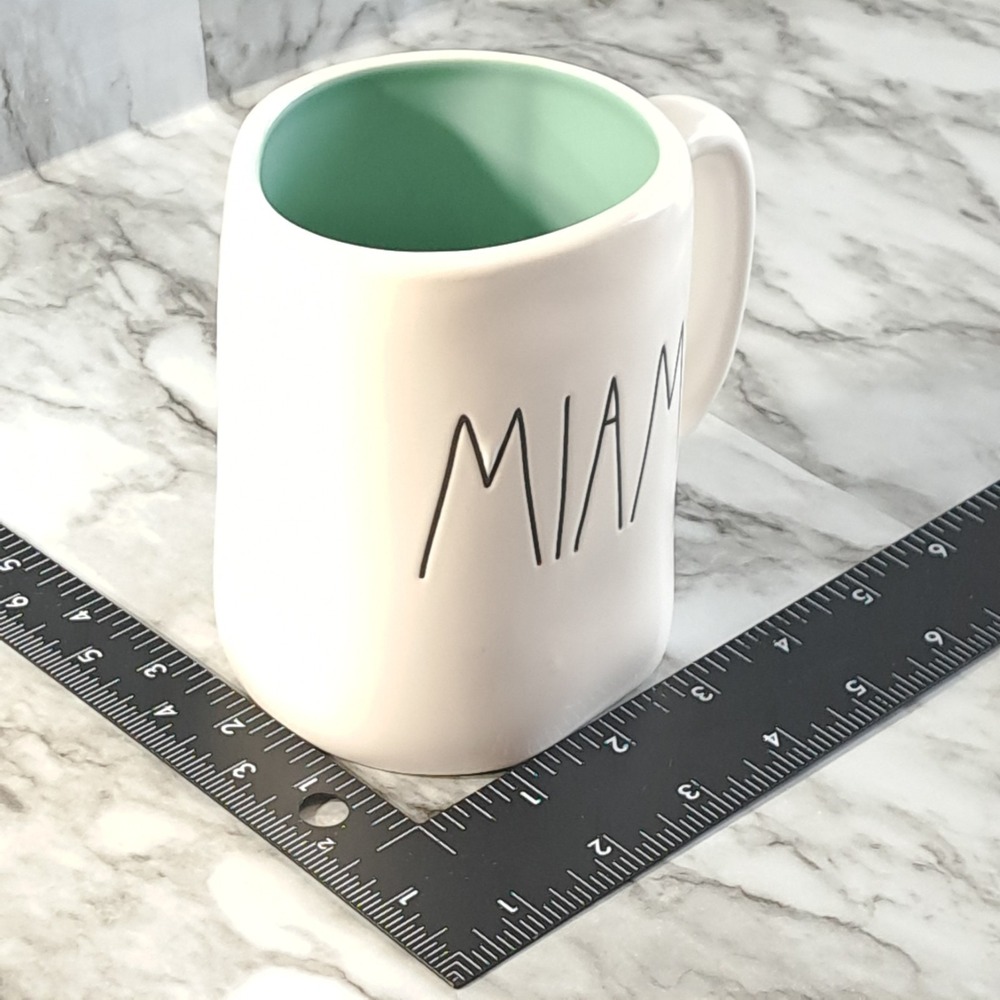 Rae Dunn Artisan Collection By Magenta Mug Coffee/Tea Miami Palm Tree White‎ - Picture 5 of 10